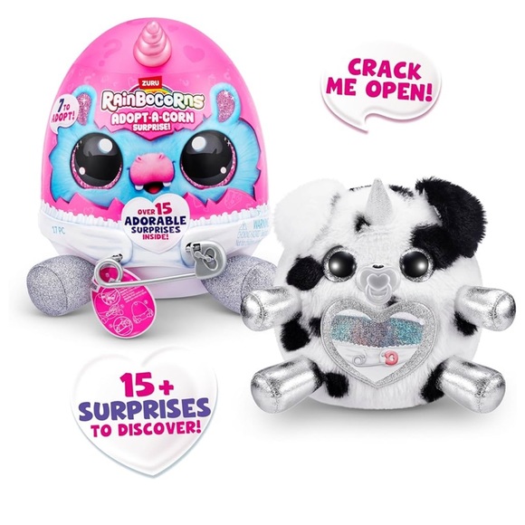 Rainbocorns Adopt-A-Corn Surprise by ZURU Plush Toy, Collectible Surprise Eggs - Picture 6 of 6
